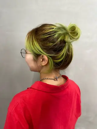 ミディアム カラー ヘアアレンジ mina 🌷のヘアスタイル