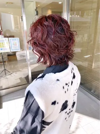 ミディアム パーマ hair make　chou-chou所属・仁井 莉央のヘアスタイル