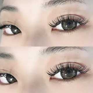 ロング カラー パーマ ヘアアレンジ メンズ キッズ ネイル マツエク・マツパ アイブロウ apopi's所属・真夜中のまつ毛 APOPI'Sのマツエク・マツパデザイン