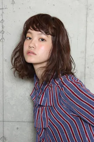 ミディアム &-hair salon 髪質改善＆ツヤ髪＆美髪所属・＆-HAIR佐藤 ゆいモデル募集中のヘアスタイル