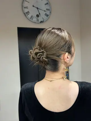 セミロング ヘアアレンジ MASHU chayamachi店所属・【梅田美容室】 似合わせカット サヤのヘアスタイル
