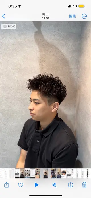 ショート カラー パーマ メンズ キッズ 🔥パーマ特化🔥 優馬のヘアスタイル