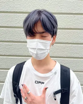 カラー メンズハイトーン/栄 /イトウタケルのヘアスタイル