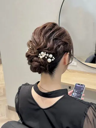 ヘアアレンジ 名駅ヘアセット💎耳 ツボ🦋Wakanaのヘアスタイル