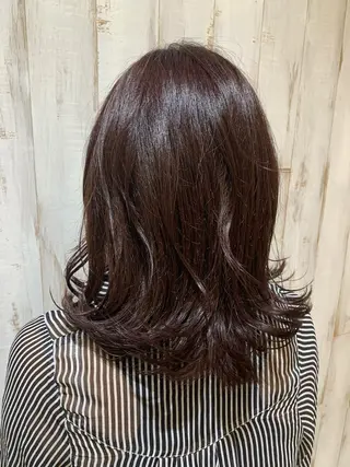 ミディアム 森山 佳小里/カラー /似合わせカットのヘアスタイル