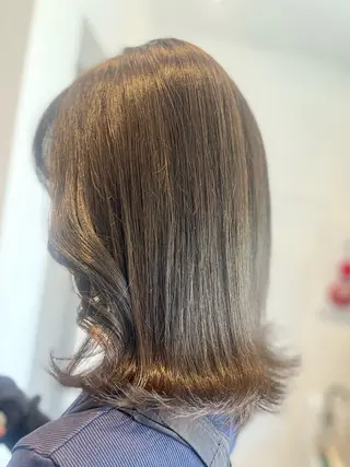ミディアム カラー ラフィスヘアードープ所属・👑髪質改善wカラー /ハイトーン/アユカのヘアスタイル