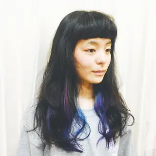 ロング 雪本 愛のヘアスタイル