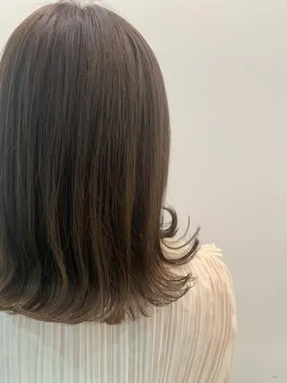 セミロング カラー ヘアアレンジ EMANON池袋3rd所属・ナチュラル艶髪 なおき｜池袋美容師のヘアスタイル