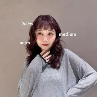 ミディアム パーマ Aya/パーマ /表参道のヘアスタイル