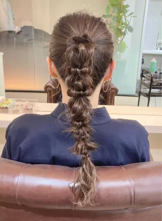 ロング ヘアアレンジ ヘアセット/エクステ cocoro🐹🎀のヘアスタイル