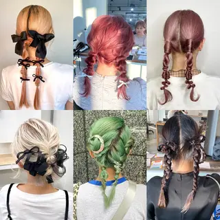 ヘアアレンジ 💫miyu💫デザ インカラー/アレンジのヘアスタイル