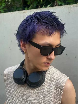 ショート カラー メンズ 國井 廉のヘアスタイル