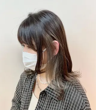 セミロング カラー ✨ダメージを感じない 美髪ヘア✨　野口春貴のヘアスタイル