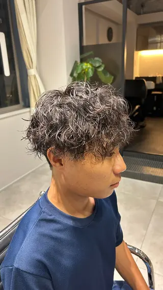 ショート メンズパーマ/メンズ カット/伊藤　げんのヘアスタイル