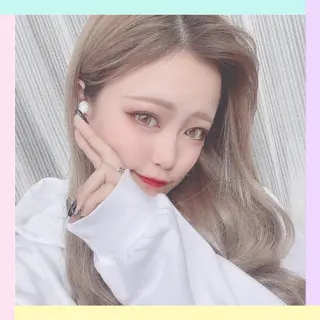 ロング カラー れん/ハイトーン /エクステ/韓国風のヘアスタイル