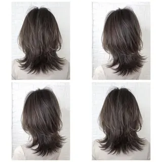 ミディアム カラー KIZU 髪質改善 オカルト怪談のヘアスタイル