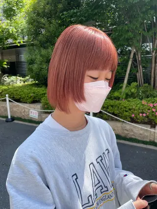 ミディアム カラー 増井 歩夢のヘアスタイル