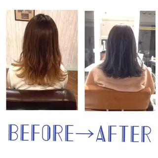 ミディアム カラー 縮毛矯正＆髪質改善特化型サロン所属・髪質改善＆縮毛矯正 三上大地のヘアスタイル
