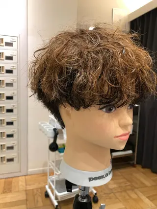 パーマ メンズ Ｈａｉｒ’ｓ Ｇａｌｌeｒｙ所属・✨堺東駅近✨阪上 沙織のヘアスタイル