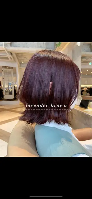 カラー 艶カラー/ボブ /似合わせ/田口愛那のヘアスタイル