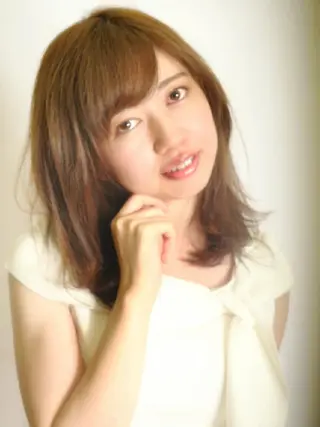 ミディアム 大人の艶髪✂️ 矢崎美紀のヘアスタイル