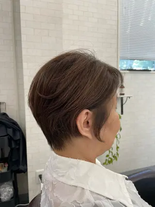 ショート カラー 縮毛矯正・髪質改善個室型salon Cannaつくばみどりの美容室【カンナ】所属・Canna honokaのヘアスタイル