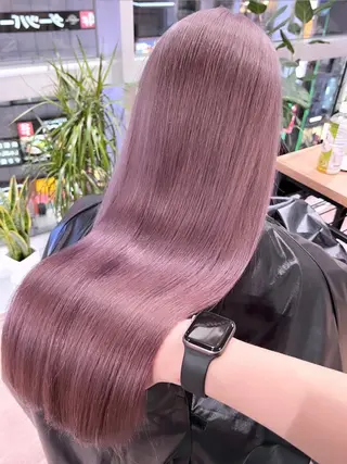 ロング カラー お肌トーン🆙カラー 全ての女性を艶髪にのヘアスタイル