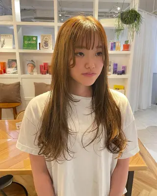 ロング カラー Ogata Marinaのヘアスタイル