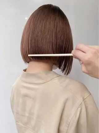 ミディアム カラー Piaコータロー ハイトーン&‪ボブのヘアスタイル