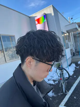 パーマ メンズ パーマが得意な【最高 悠斗】のヘアスタイル