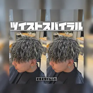 パーマ メンズ 石黒 龍大のヘアスタイル