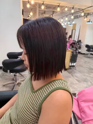 ミディアム カラー ヘアアレンジ スタイリスト🎀 アイリストyuikaのマツエク・マツパデザイン
