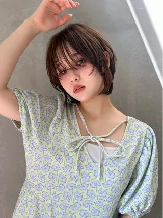 ショート カラー 遠藤大雅 ショート /ボブ/美髪矯正🌈のヘアスタイル
