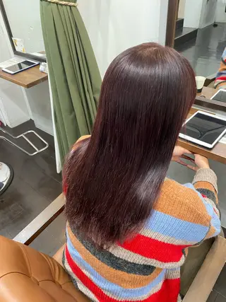 ロング カラー ヘアアレンジ 🍒ᩚ名駅/艶髪 縮毛矯正/あゆ🍒ᩚのヘアスタイル