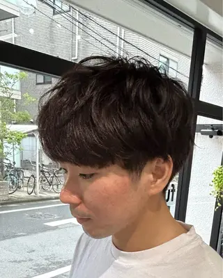 ショート カラー メンズ fifth 原宿　【フィフス】所属・fifth/メンズ パーマ/川﨑泰就のヘアスタイル