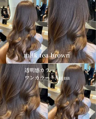 ロング 艶カラー/レイヤー/ 似合わせ/松沢州途のヘアスタイル