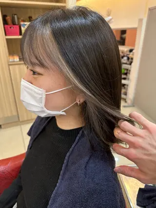セミロング カラー 小坂直輝【髪質改善・ 似合わせカット】のヘアスタイル