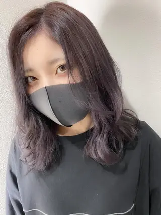 ミディアム カラー 髪質改善&Spa fee by carrefour 大橋店[フィー・バイ・カルフール大橋]所属・stylist Yukieのヘアスタイル
