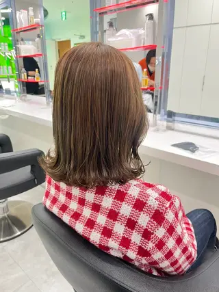 カラー 💗ツヤ髪💗透け感 💗ブリーチなし💗のヘアスタイル