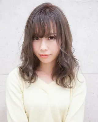 セミロング カラー パーマ 🌕艶髪hair高野 竜🌕のヘアスタイル