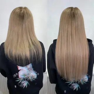 ロング アンククロス池袋北口所属・韓国ヘア♡ブリーチ♡ エクステ♡YUKI♡のヘアスタイル