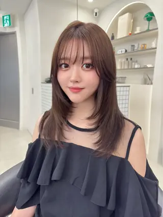 セミロング 全レングスカット 特化🫧新井啓吾のヘアスタイル