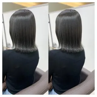 ミディアム カラー 村山 茉衣のヘアスタイル