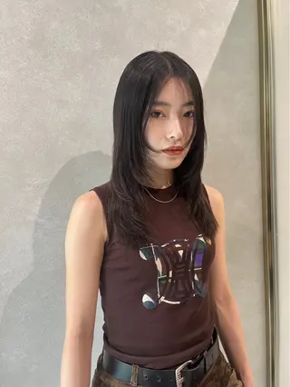 ミディアム カラー 韓国風艶カラー 🇰🇷🩶/REIのヘアスタイル