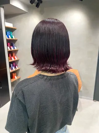 ミディアム カラー 暖色レイヤー 🥀REIRIのヘアスタイル