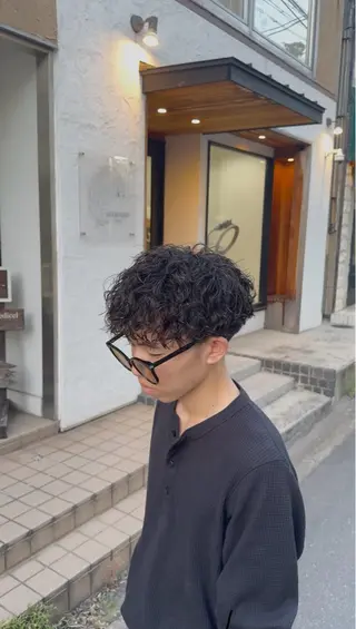 パーマ メンズ 松田 慧児のヘアスタイル