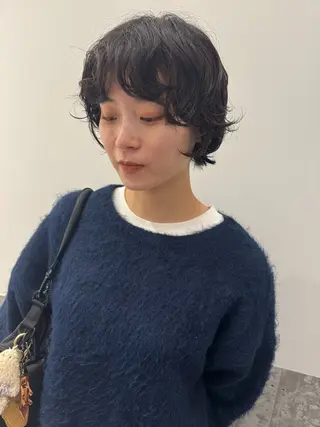 ショート パーマ センスをお届けします 大谷将生INFPのヘアスタイル