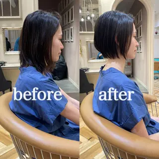 ショート 💎巻ける縮毛矯正/ 艶髪💎石渕智也のヘアスタイル