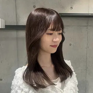 セミロング Luont所属・aren ／透明感colorのヘアスタイル