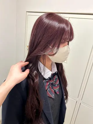 ロング 築地 なずなのヘアスタイル